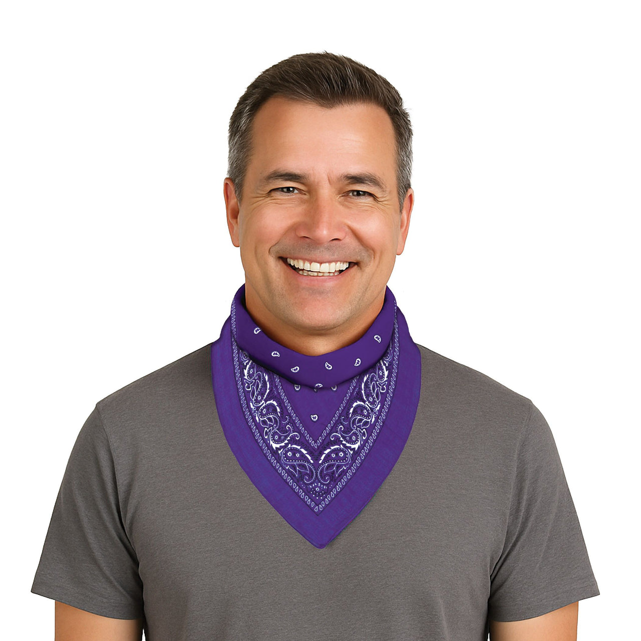 Purple Bandana - 22" x 22" Spirit & Western Accessory