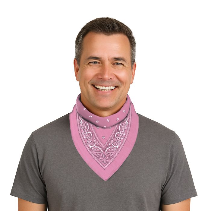 Pink Bandana - 22" x 22" Spirit & Western Accessory