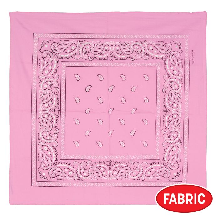Pink Bandana - 22" x 22" Spirit & Western Accessory