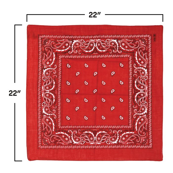 Red Bandana - 22" x 22" Spirit & Western Accessory
