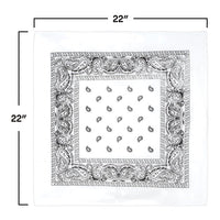 Classic White Bandana - 22