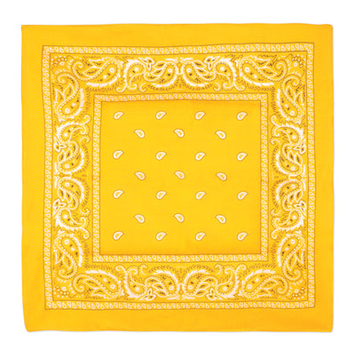Vibrant Yellow Bandana - 22" Square Accessory