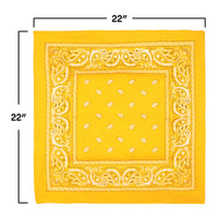 Vibrant Yellow Bandana - 22