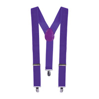 Purple Suspenders - Adjustable One Size Fits Most
