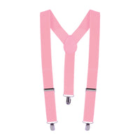 Adjustable Pink Suspenders - One Size Fits Most