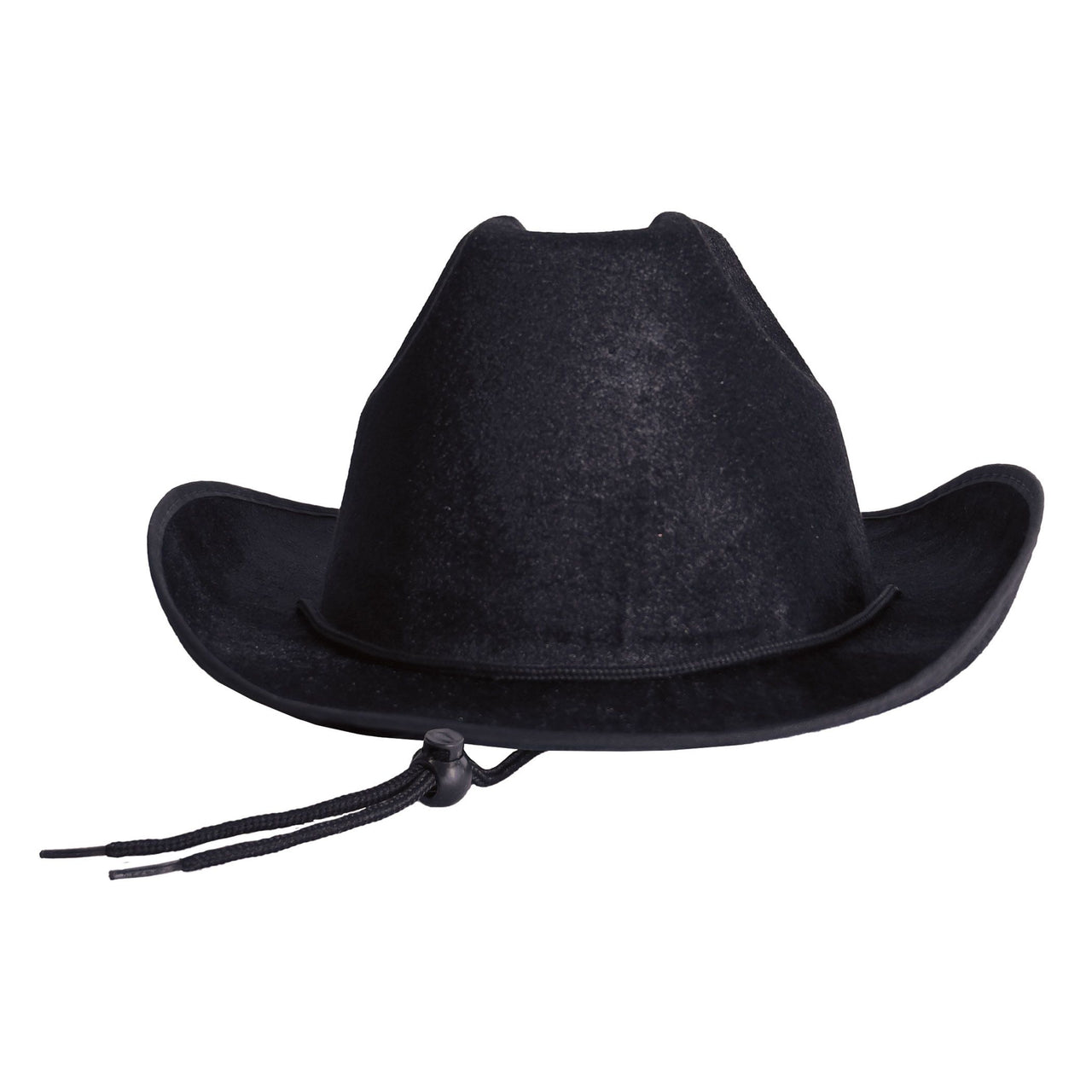 Black Velour Cowboy Hat - One Size Fits Most