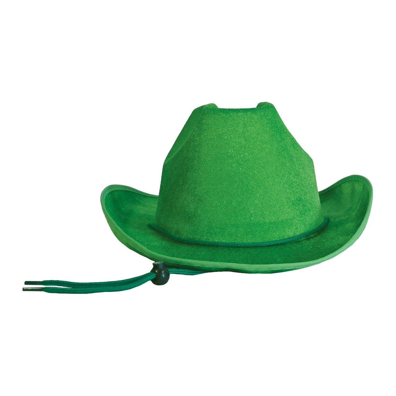Green Velour Cowboy Hat - One Size Fits Most