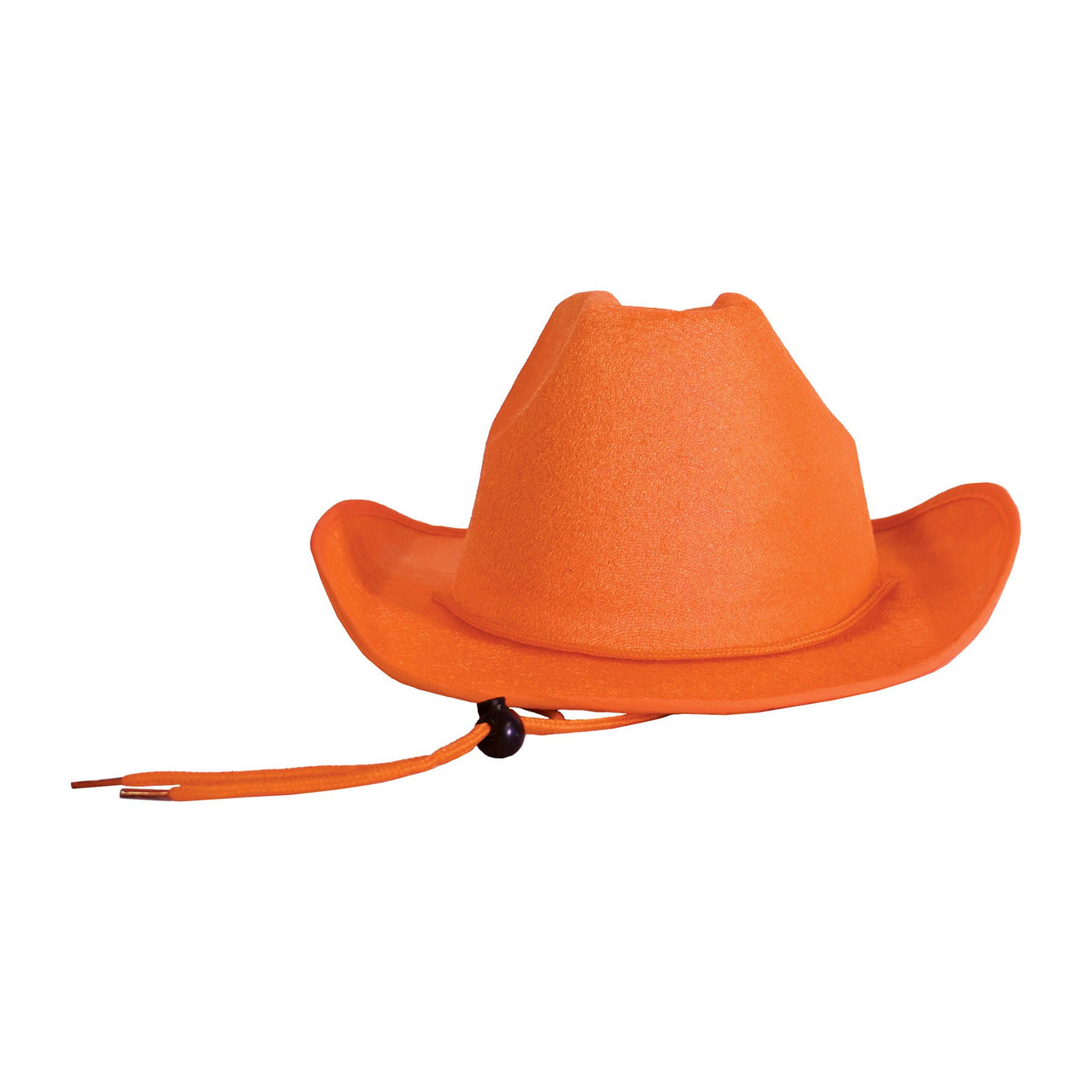 Orange Velour Cowboy Hat - One Size Fits Most