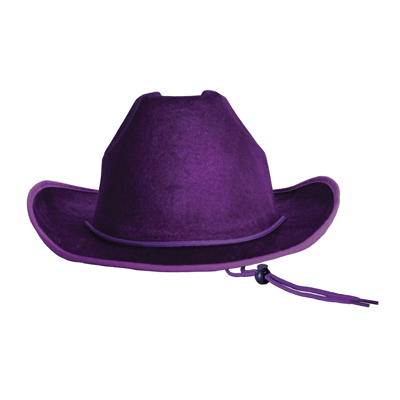 Purple Velour Cowboy Hat - One Size Fits Most