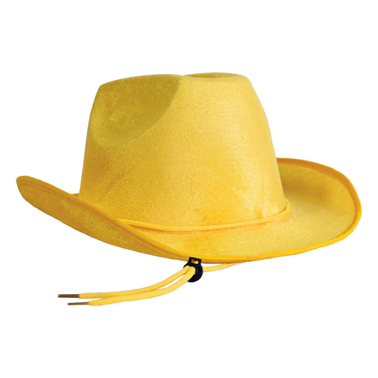 Yellow Velour Cowboy Hat - One Size Fits Most
