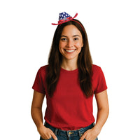 Patriotic Cowboy Hat Headband - Western Fun!
