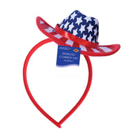 Patriotic Cowboy Hat Headband - Western Fun!