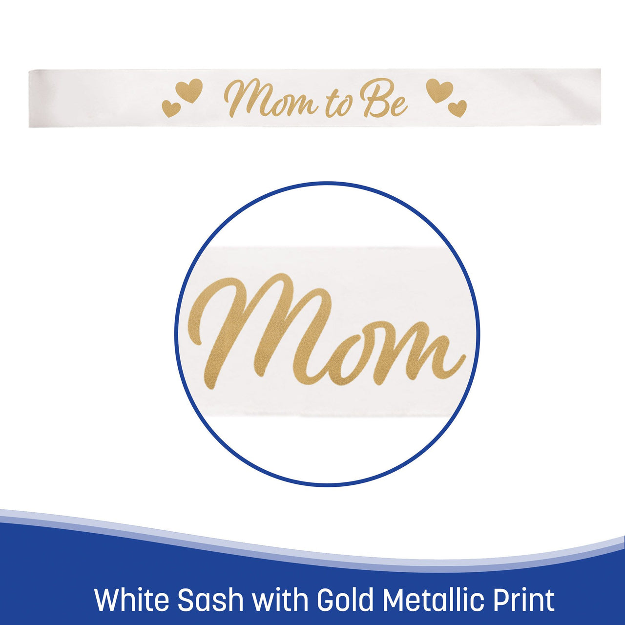 Mom-to-Be Headband & Satin Sash Set - Baby Shower Essentials - view 5