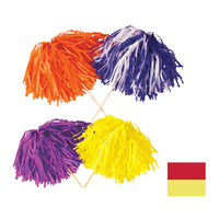 Red & Yellow Tissue Pom Pom - 320 Strands for School Spirit