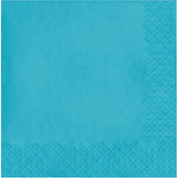 Bulk 600 pc Bermuda Blue 2 Ply Luncheon Napkins  - Solid Color Party Tableware by Creative Converting