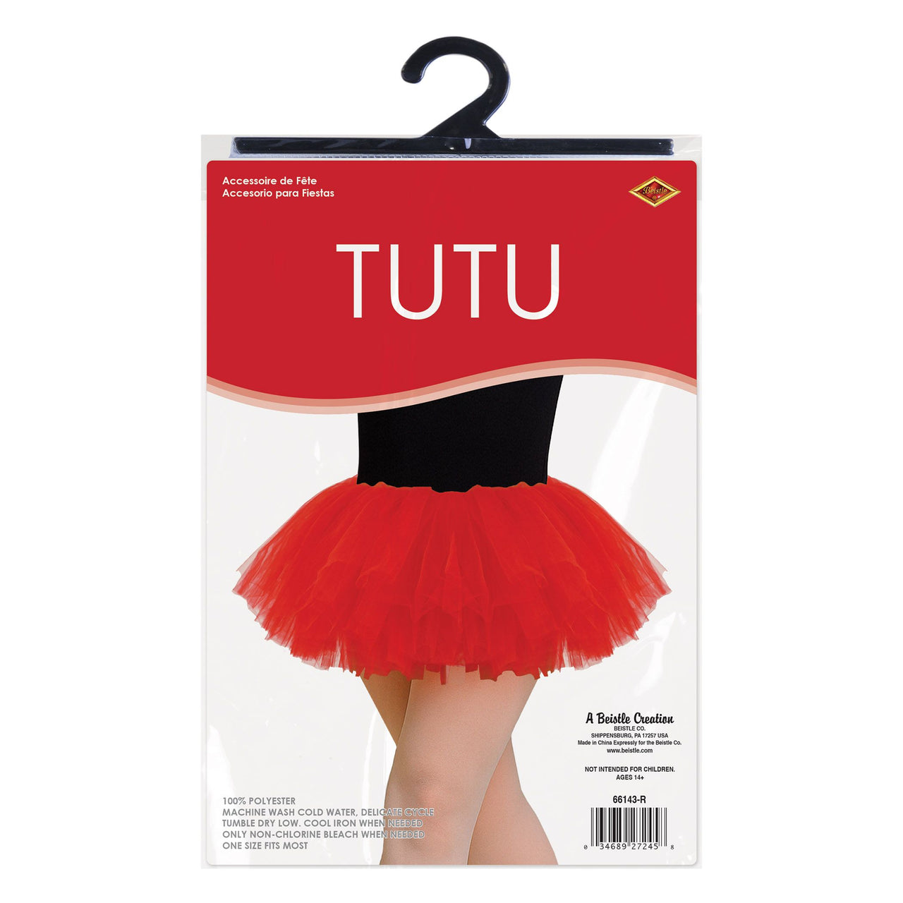 Red Tutu Skirt - One Size Fits Most for Spirit & Halloween
