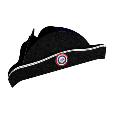 Packaged Printed Patriot Tricorn Hats - 2 Pack, Paper