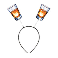 Shot Glass Boppers - Snap-On Headband Party Accessory