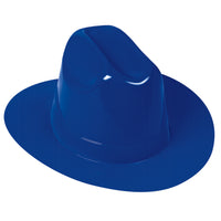Blue Plastic Cowboy Hat - One Size Fits Most