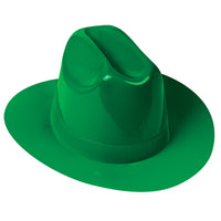 Green Plastic Cowboy Hat - One Size Fits Most