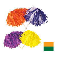 Green & Gold Tissue Pom Pom - 480 Strands for Game Day