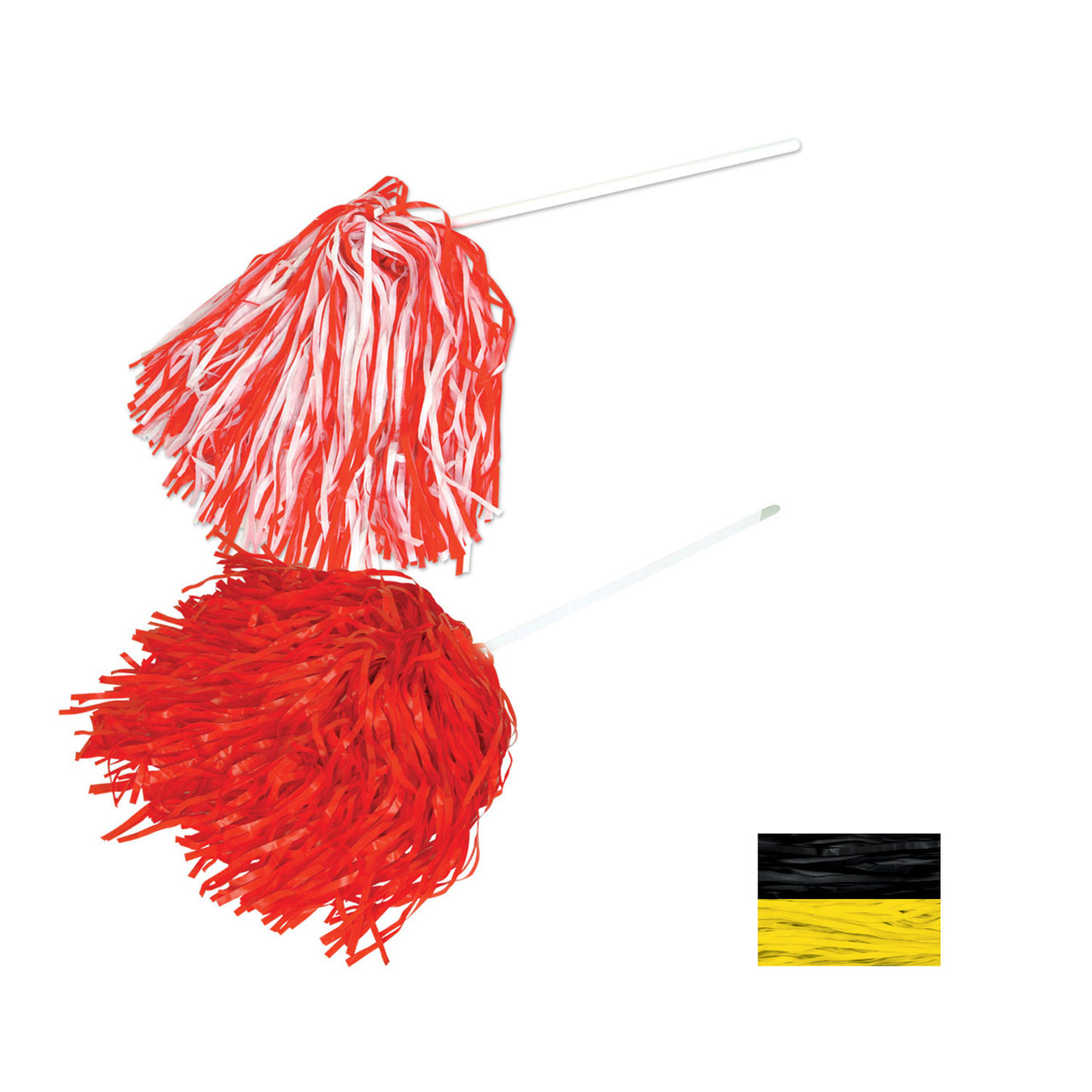 Black & Golden-Yellow Poly Shaker - 512 Strand, 12" x 11", Shakers, Football, School Spirit, Sports