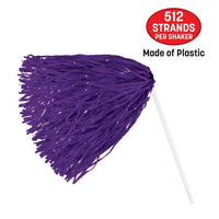 Purple Poly Pom Poms - 512 Strand (2/Pkg)