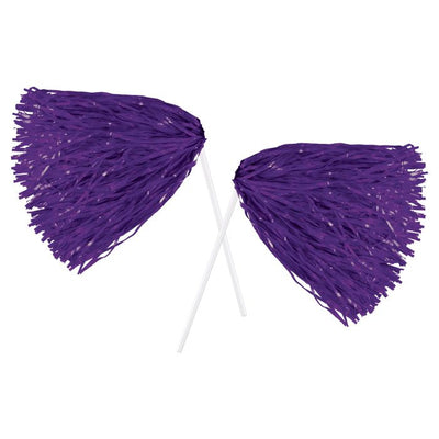 Purple Poly Pom Poms - 512 Strand (2/Pkg)