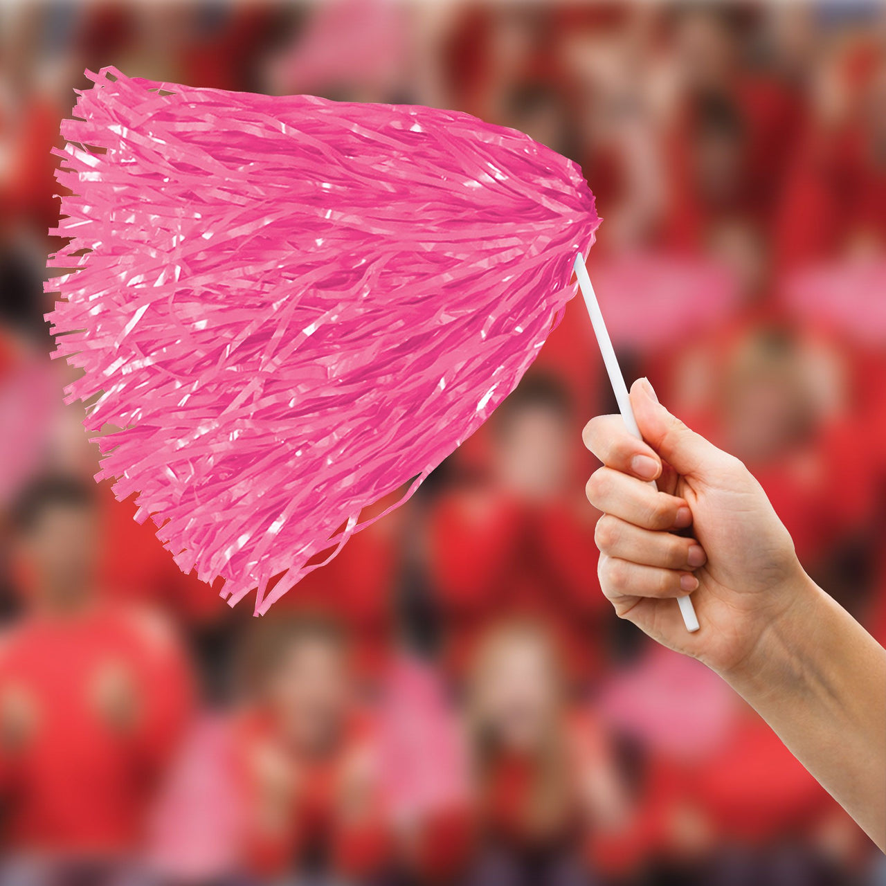 Pink Poly Pom Poms - 512 Strand (2/Pkg)