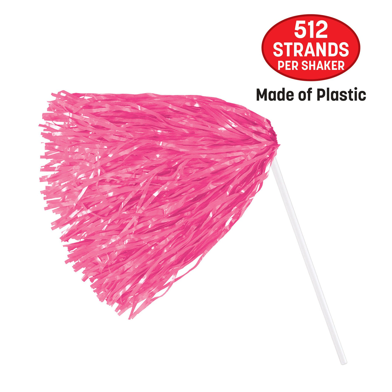 Pink Poly Pom Poms - 512 Strand (2/Pkg)