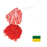 Golden-Yellow & Kelly Green Pkgd Poly Shakers - 512 Strand, Shakers, Football, School Spirit, Sports