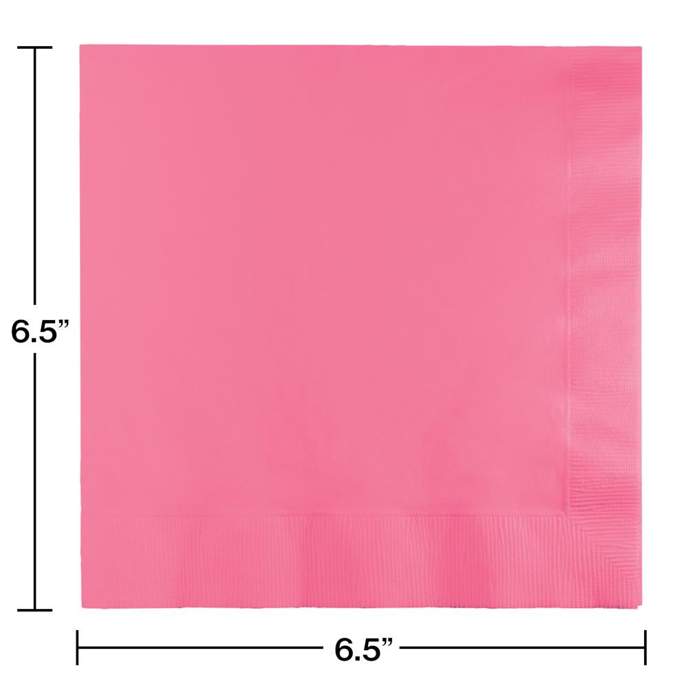 Bulk Candy Pink 2 Ply Luncheon Napkins (600 per Case)