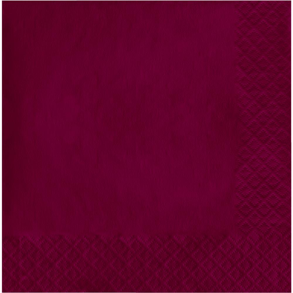 Bulk 600 pc Burgundy 2 Ply Luncheon Napkins  - Solid Color Party Tableware by Creative Converting