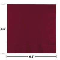 Bulk Burgundy 2 Ply Luncheon Napkins (600 per Case)