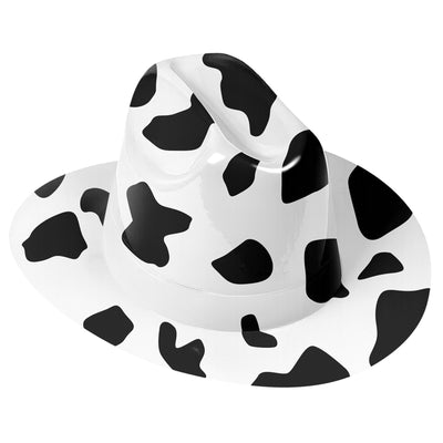 Cow Print Cowboy Hat - One Size Fits Most - Western Fun!