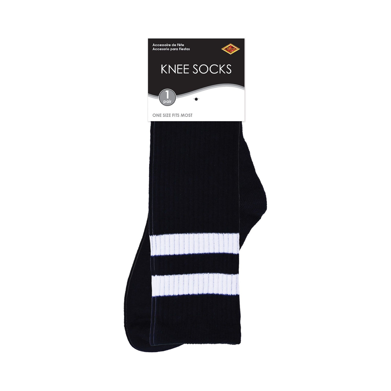 Black Knee Socks - One Size Fits Most for Spirit & Costumes