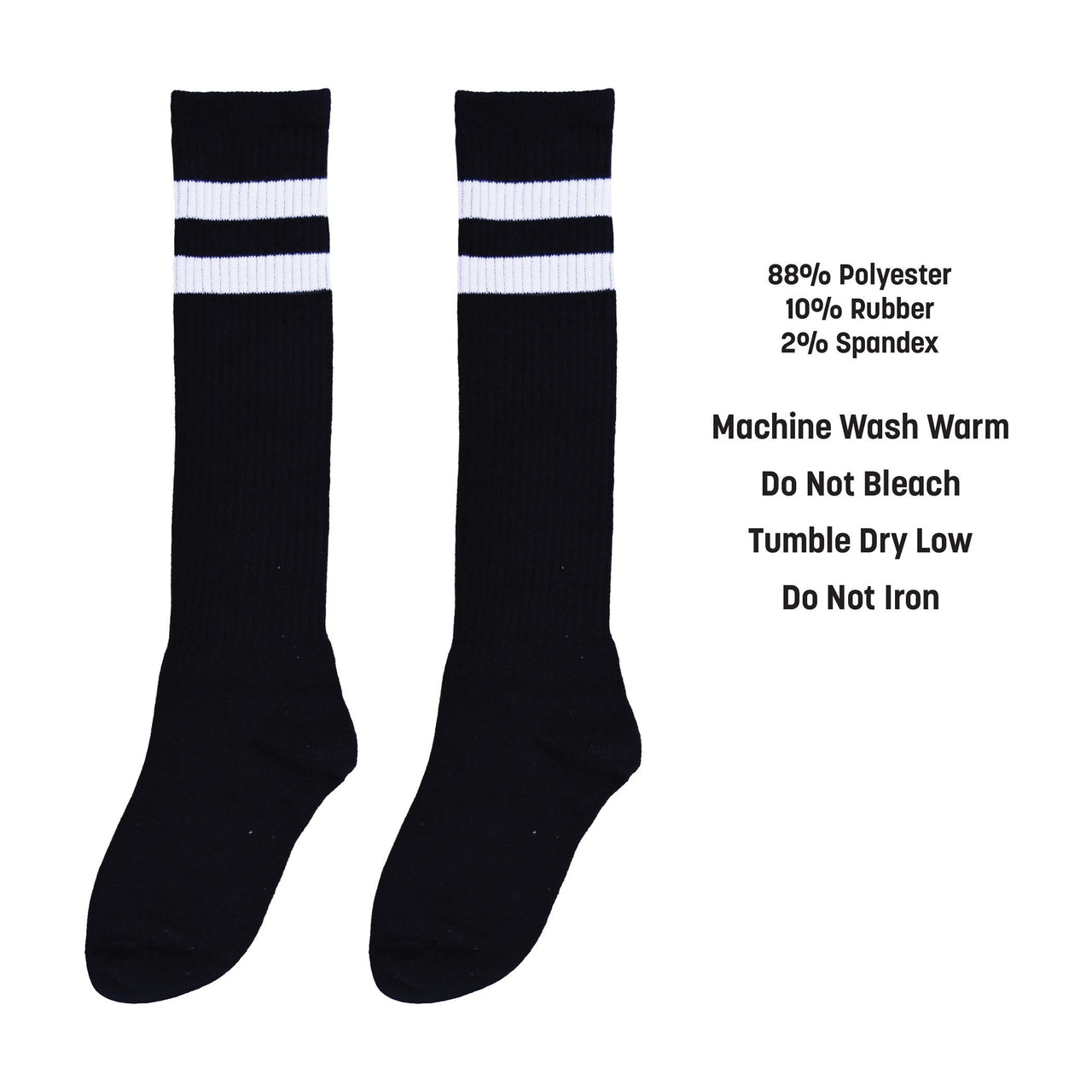 Black Knee Socks - One Size Fits Most for Spirit & Costumes