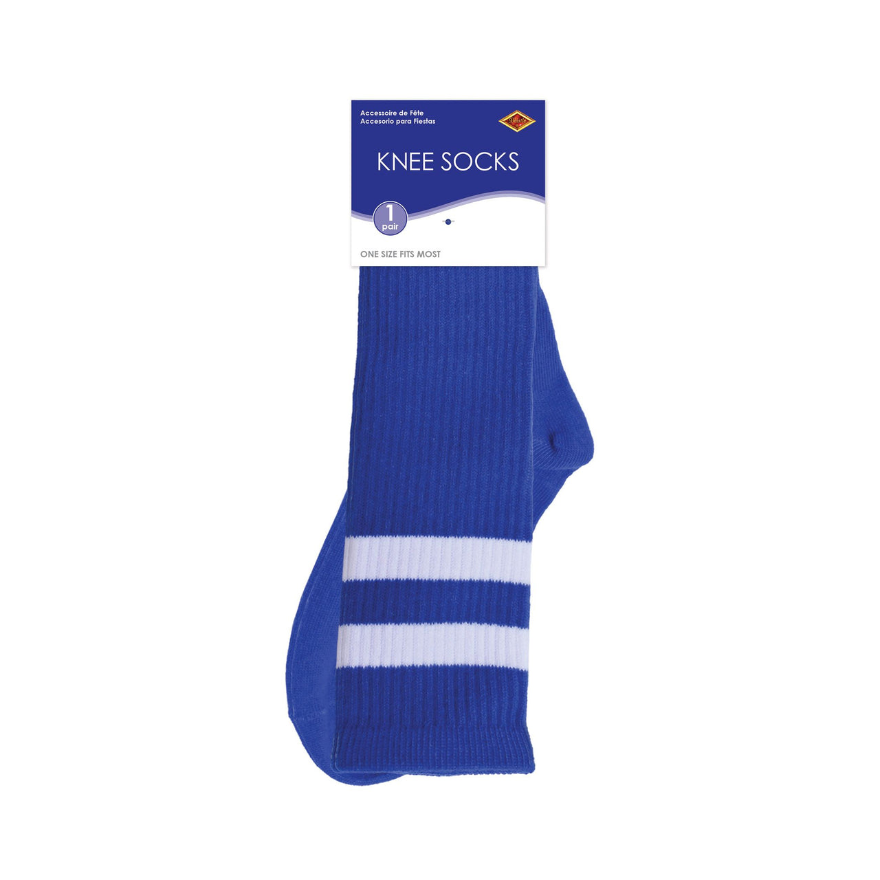 Blue Knee Socks - One Size Fits Most for Spirit & Costumes
