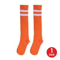 Orange Knee High Socks - Spirit, School & Halloween Fun!