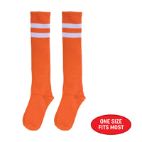 Orange Knee High Socks - Spirit, School & Halloween Fun!