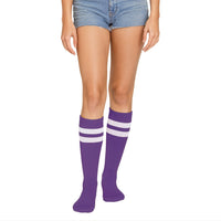 Purple Knee High Socks - Spirit, School & Halloween