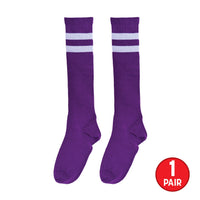 Purple Knee High Socks - Spirit, School & Halloween