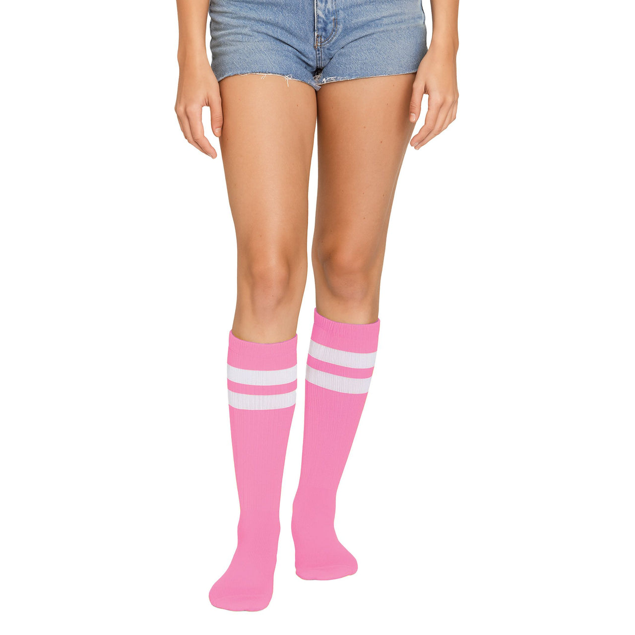Pink Knee Socks - Spirit & School Pride Accessory