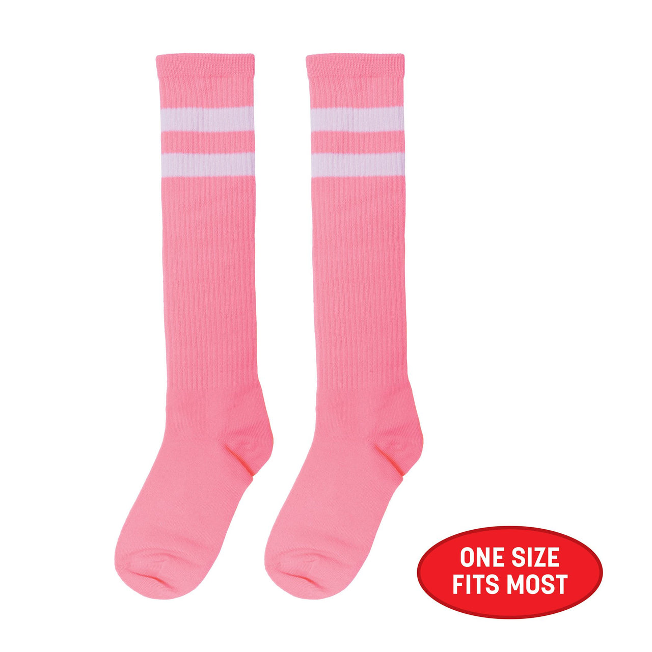 Pink Knee Socks - Spirit & School Pride Accessory