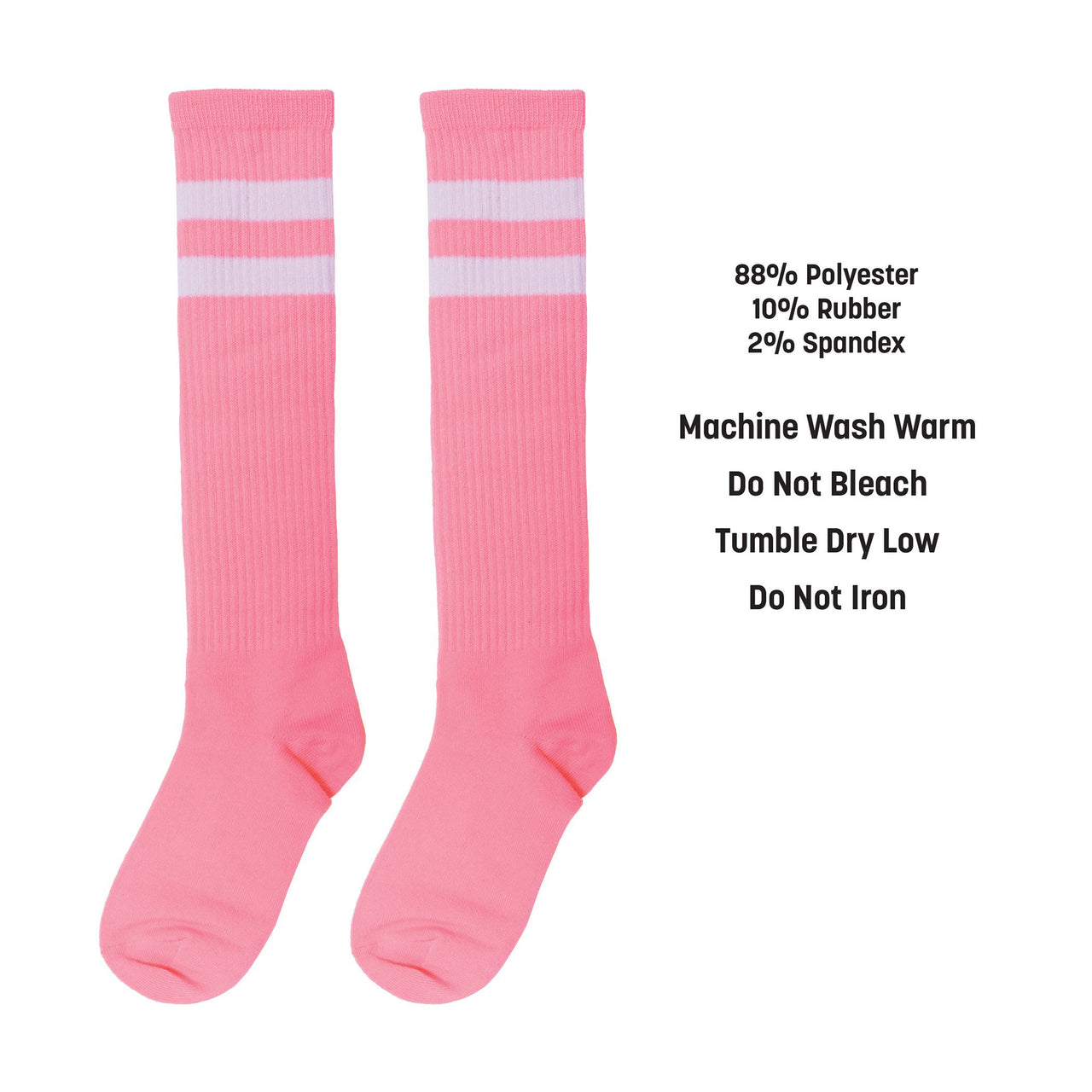 Pink Knee Socks - Spirit & School Pride Accessory