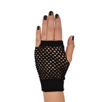 Black Fishnet Gloves - One Size Fits Most