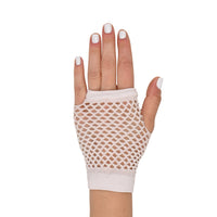 White Fishnet Gloves - One Size Fits Most