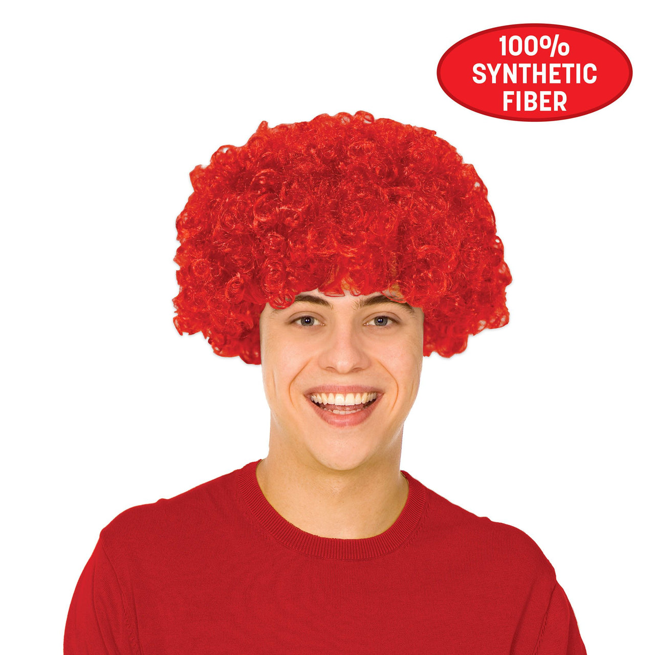 Red Curly Wig - Spirit, School, & Halloween Fun!