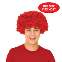 Red Curly Wig - Spirit, School, & Halloween Fun!