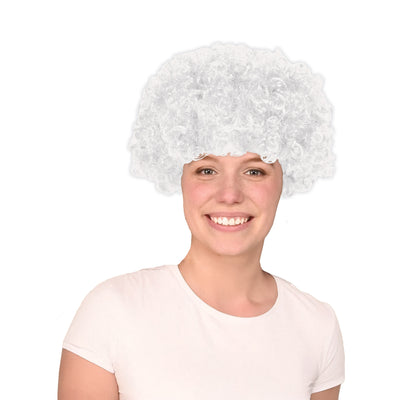 White Curly Wig - One Size Fits Most for Spirit & Costumes